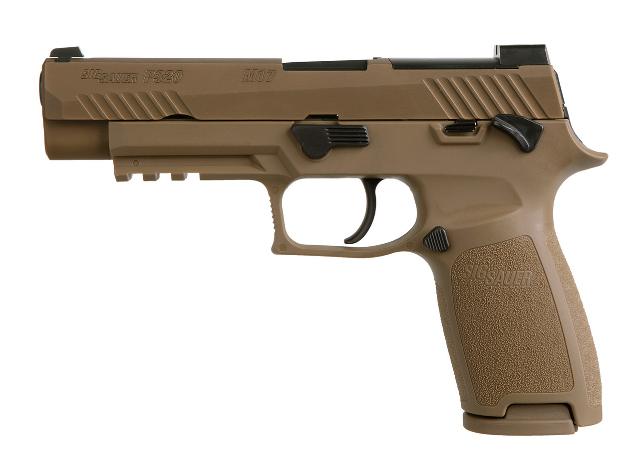 Sig P320-M17 9MM 4.7″ Barrel Manual Safety, Night Sight Plate, 2- 17rd Mags
