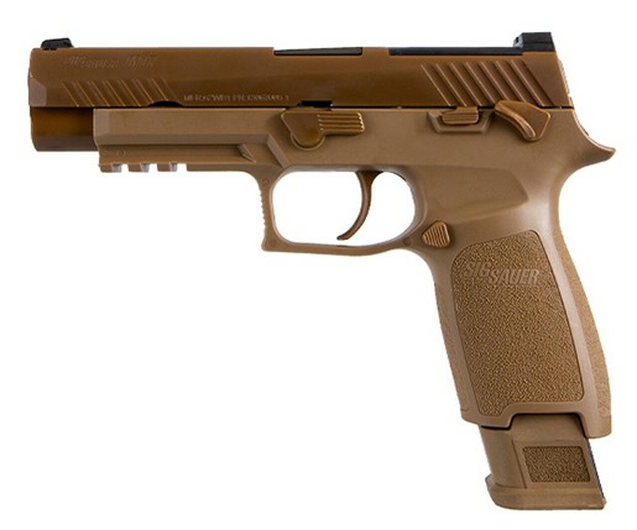 Sig P320 M17 9mm, Military Surplus, 4.7″ Barrel, Siglite NS, Coyote, 17rd/21rd