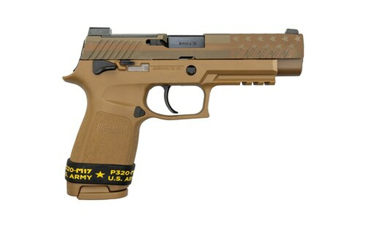 Sig P320-M17 Freedom Edition 9MM 4.7″ Barrel Manual Safety, Night Sight Plate, 2- 17rd Mags