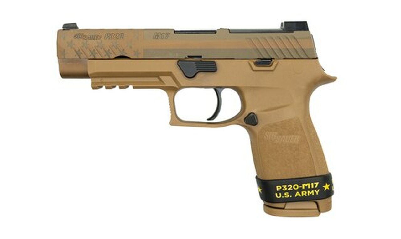 Sig P320-M17 Freedom Slide 9MM 4.7″ Barrel NO Manual Safety, Night Sight Plate, 2- 17rd Mags