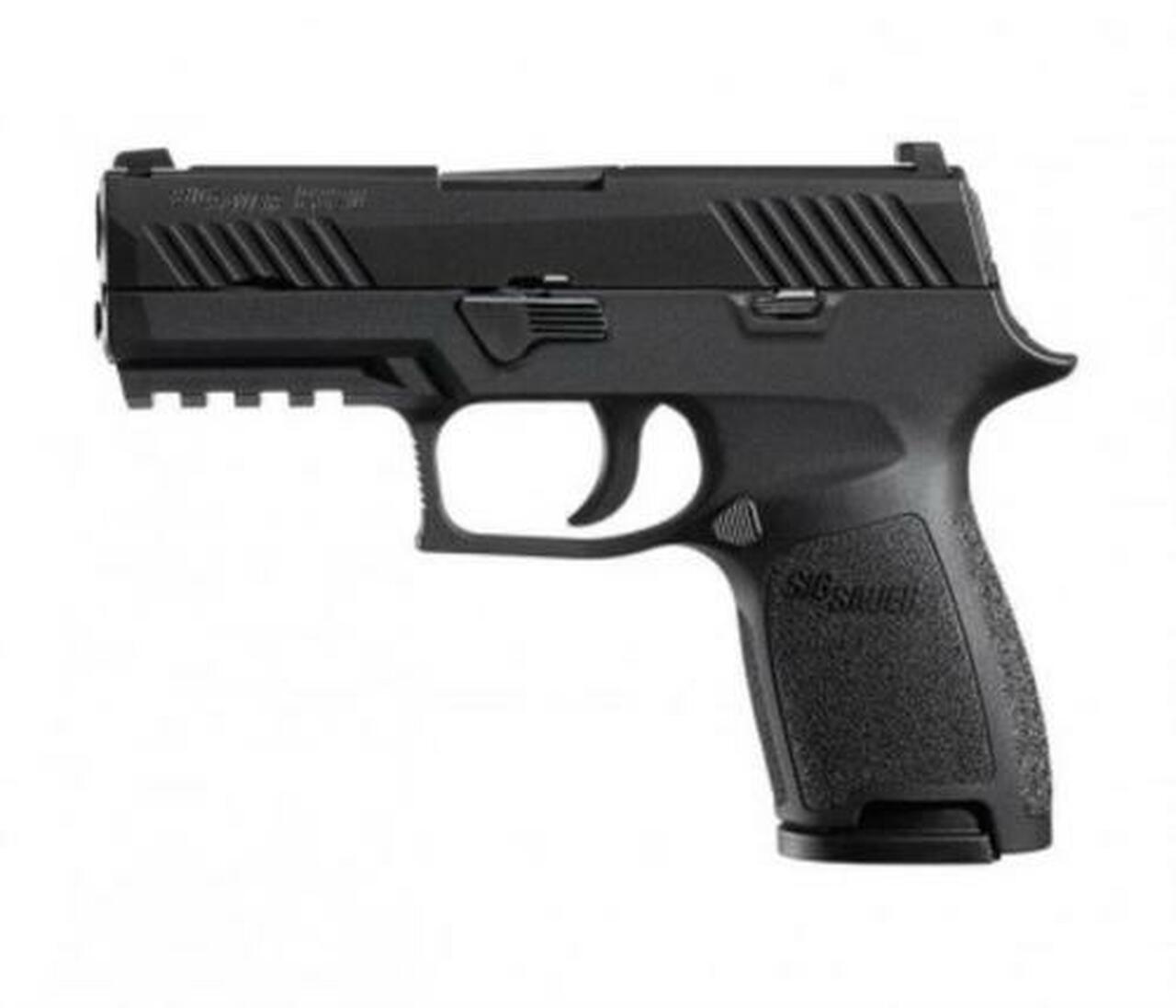 Sig P320 Nitron Compact 9mm, 3.9″,Black Grip, Nitron Stainless, 10rd