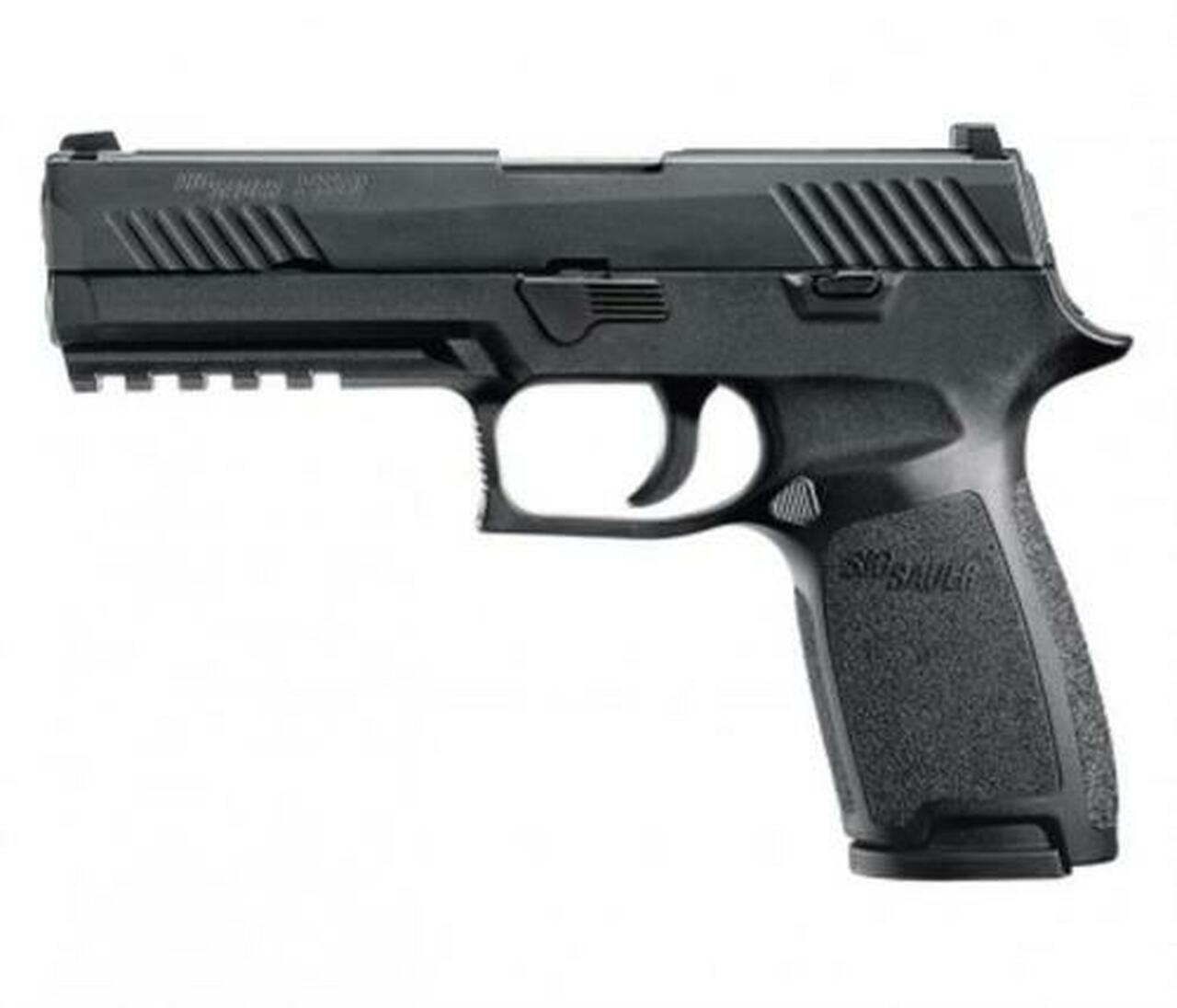 Sig P320 Nitron Full Size Double 9mm, 4.7″, Black Grip, Black Nitron Stainless, 10rd