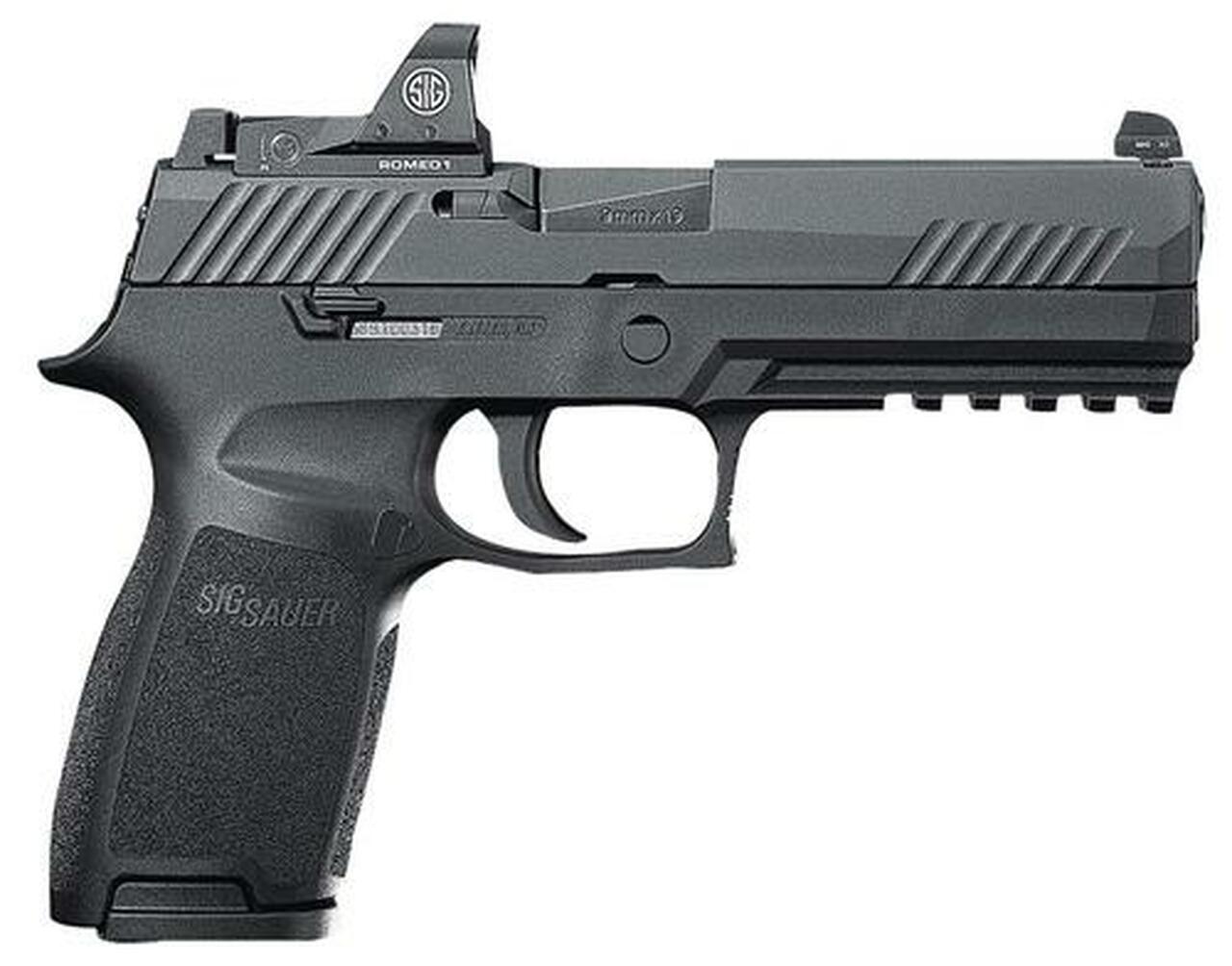 Sig P320 RX, 9mm, 4.7″, 10rd, Black Nitride,, Sig Romeo 1 Red Dot