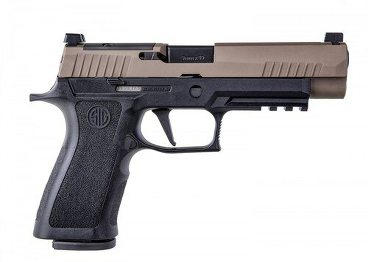 Sig P320, X-VTAC, Striker Fired, Full Size, 9mm, 4.7″, Polymer, Black Frame, Coyote Slide, VTAC Day/Night Sights, 3 Mags, Modular X Grip, Optic Ready, 17Rd