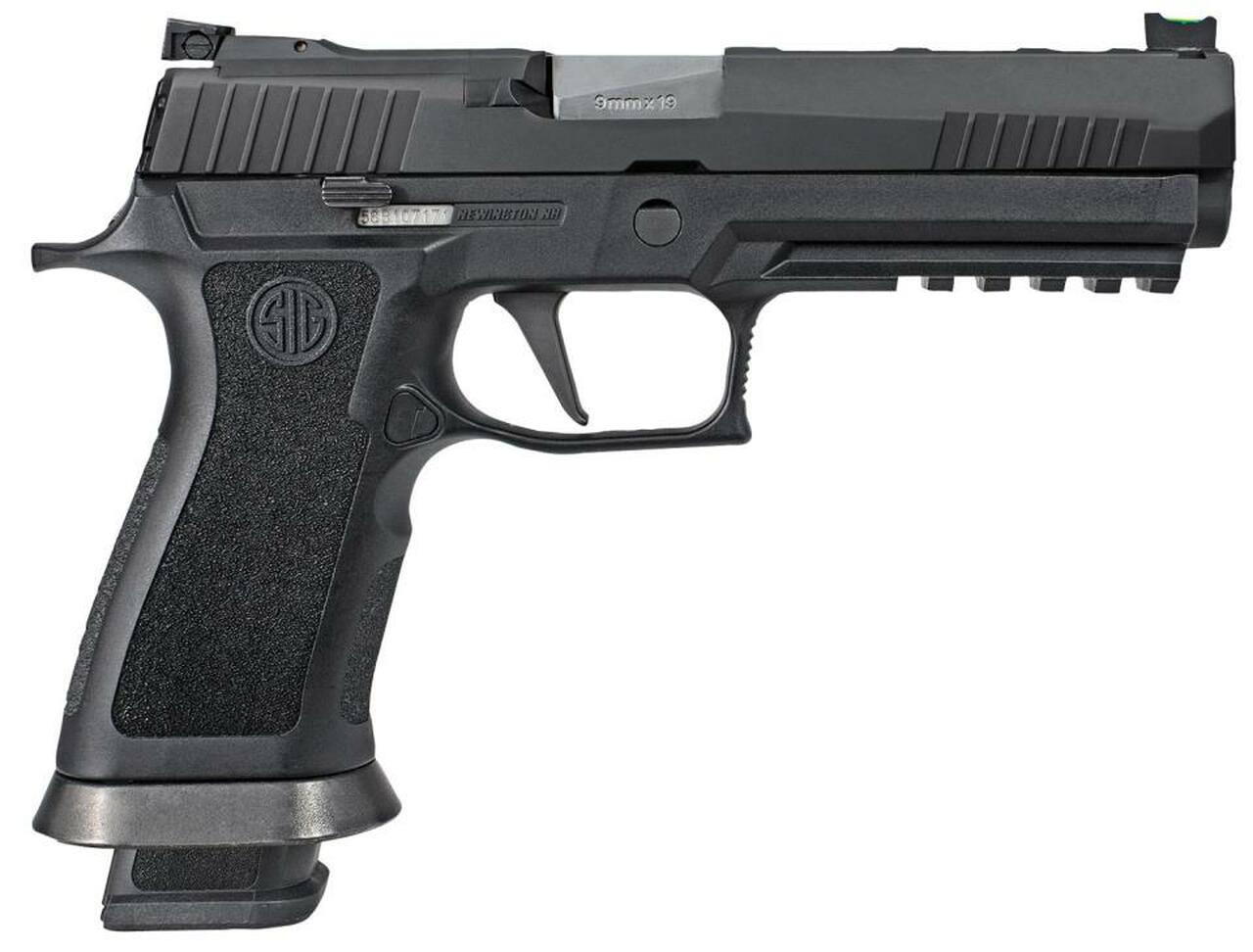 Sig P320 X5 Full Size 9mm, 5″ Barrel, Fiber Optic Front Sight, 4x21rd Mags