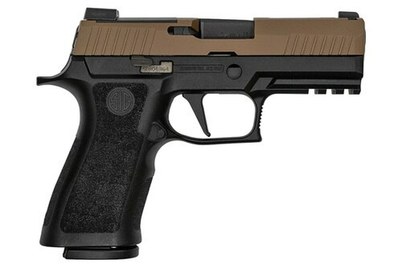 Sig P320 XCarry Coyote 9mm, 3.9″, X-Ray3 NS, Coyote Slide, Black Frame, 17rd