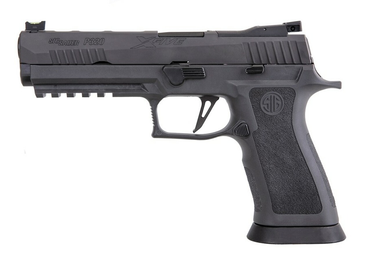 Sig P320 XFIVE Legion 9mm, 5″ Bull Barrel, Dawson Precision Sights, Gray, 17rd Mag