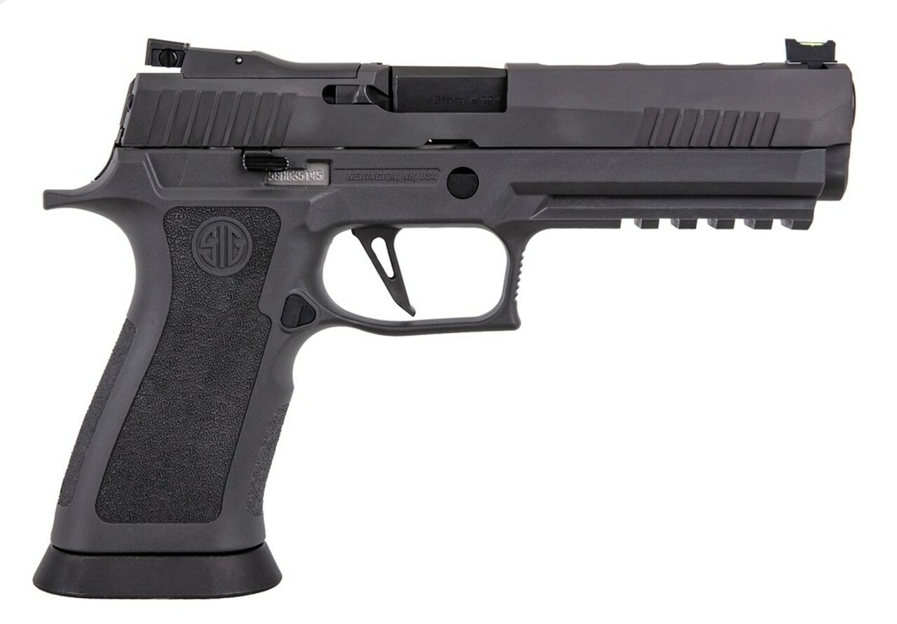 Sig P320 XFIVE Legion 9mm, 5″ Bull Barrel, Dawson Precision Sights, Gray, 17rd Mag