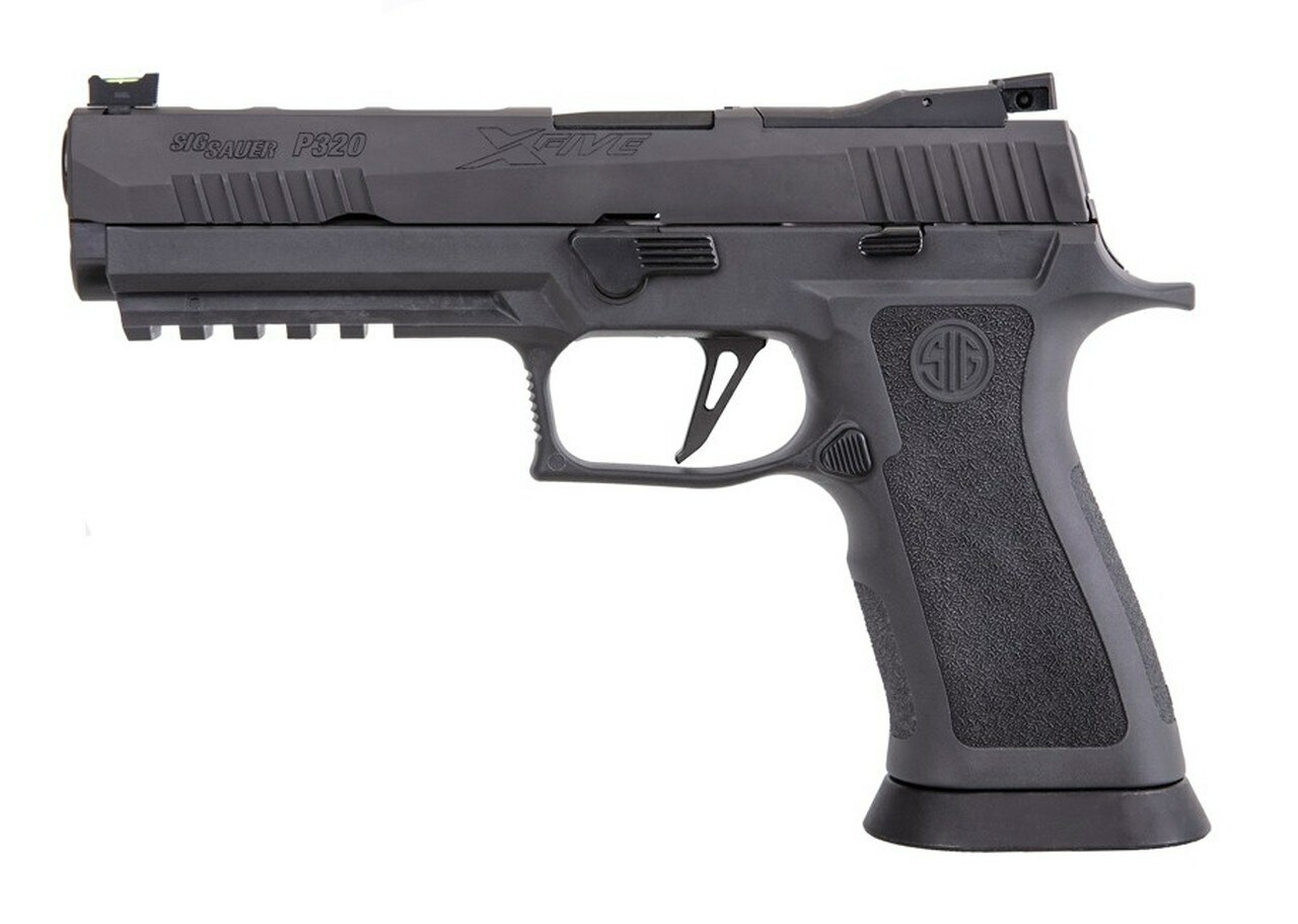 Sig P320 XFIVE Legion 9mm, 5″ Bull Barrel, Dawson Precision Sights, Gray, Mag Coupon, 1x 17rd