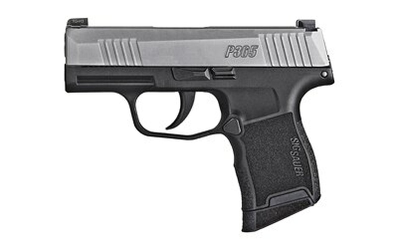 SIG P365 9mm, 3.1″ Barrel, 2-Tone, Striker, X-Ray 3, Black Grip, 2x10rd Mags