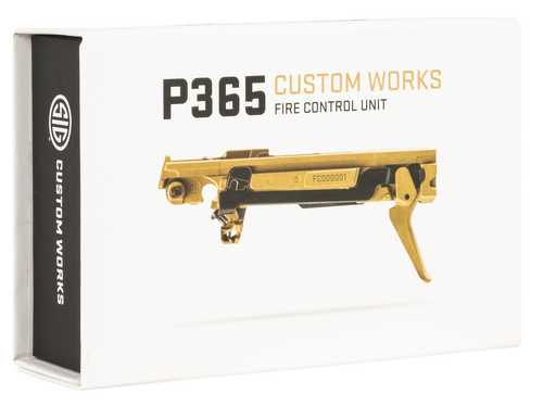 Sig P365 Custom Works Fire Control Unit, 9mm/380 ACP, Titanium Frame & Flat Face Trigger, Fits Sig P365 Parts