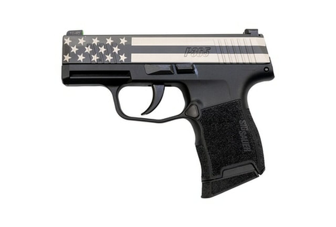 Sig P365 FreedomStars and Stripes Edition 9mm, 3″ Barrel, Sig XRay3 Night Sights, 10rd Mag