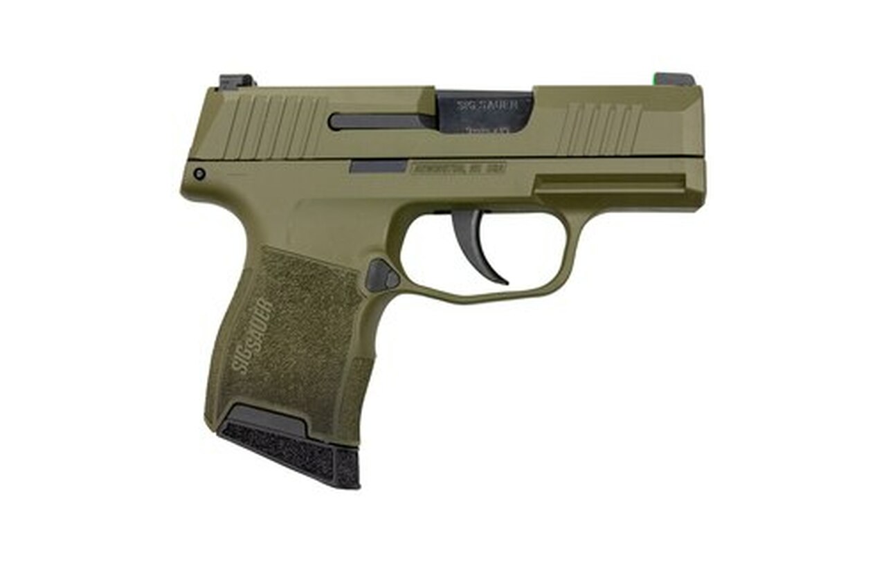 Sig P365 OD Green 9mm, 3″ Barrel, Sig XRay3 Night Sights, 10rd Mag