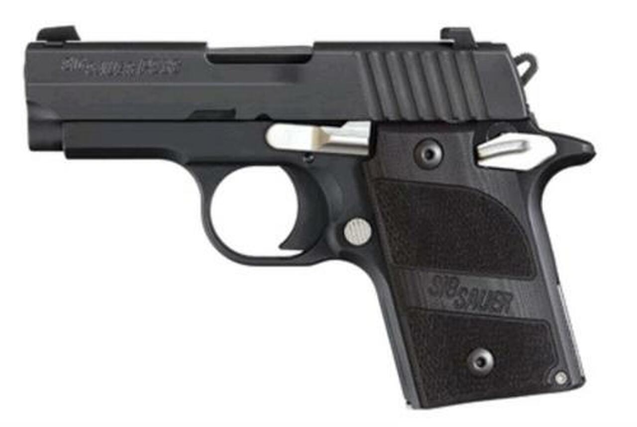 Sig P938 9MM 3IN Nightmare Black SAO Black G10 Grip (1) 6RD Steel MAG Ambi Safety