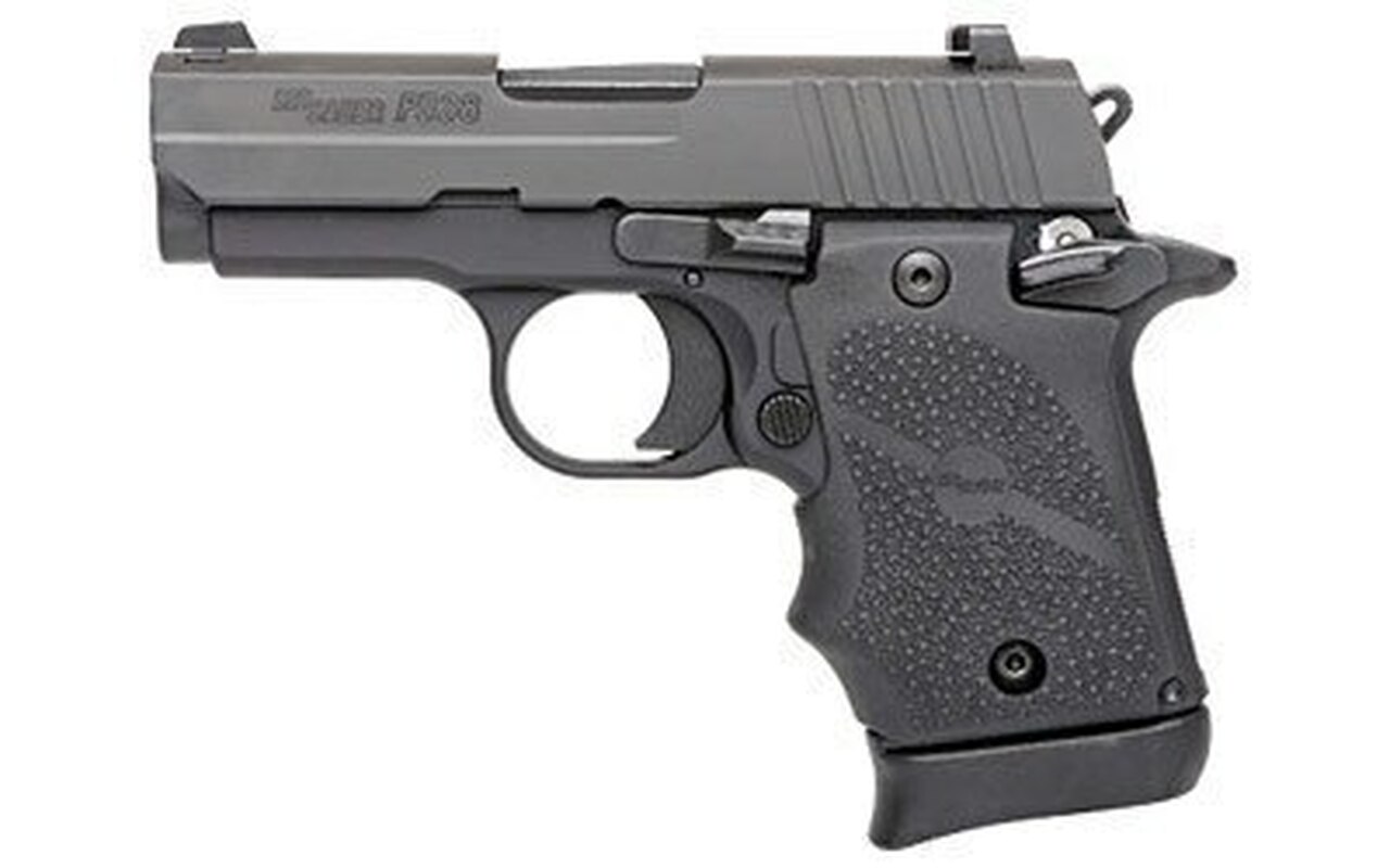 SIG P938 Micro-Compact, 9mm, 3″, Ambidextrous Safety, Nitron Slide, Black Frame