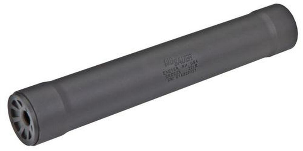 Sig Rimfire Suppressor Titanium/Stainless Steel 5.8 Inches Long 1/2-28 TPI Direct Thread Mount Included – All NFA Rules Apply
