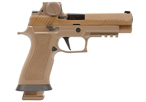 Sig Sauer M17 X-Series 9mm, 4.7″ Barrel, Coyote Tan, Includes ROMEOM17 Sight, 21rd