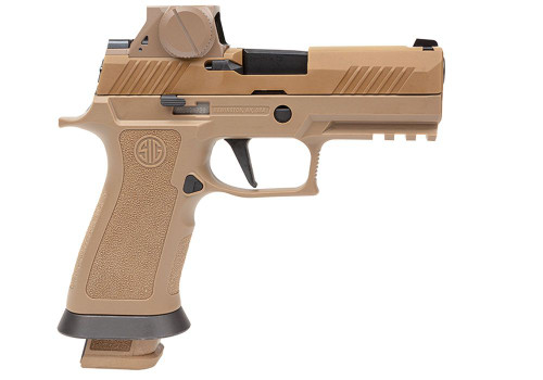 Sig Sauer M18 X-Series 9mm, 3.9″ Barrel, Coyote Tan, ROMEOM17 Sight, 21rd