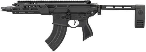 Sig Sauer MCX Rattler LT 7.62x39mm, 7.75″ Threaded Barrel, Black, Pivoting Contour Brace, 28rd