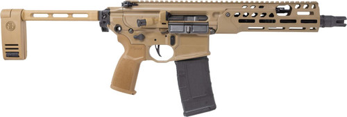 Sig Sauer MCX Spear LT 300 Blackout, 9″ Threaded Barrel, Flat Dark Earth Cerakote, Folding Cane Brace, 30rd
