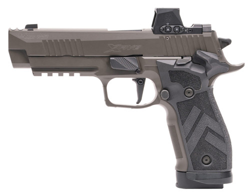 Sig Sauer P226 XFIVE Legion 9mm, 4.4″ Barrel, Gray Cerakote, ROMEO-X Reflex Sight, 20rd
