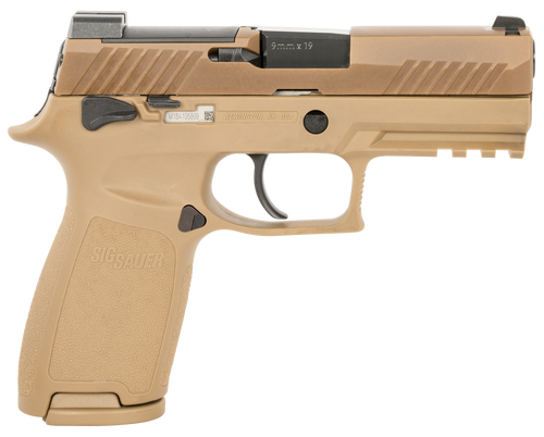 Sig Sauer P320 M18 9mm, 3.9″ Barrel, Coyote Tan, Optics Ready, 10rd