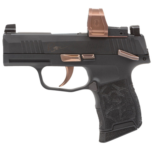 Sig Sauer P365 Rose 380 ACP, 3.1″ Barrel, Black, RomeoZero Elite Sight, 10rd