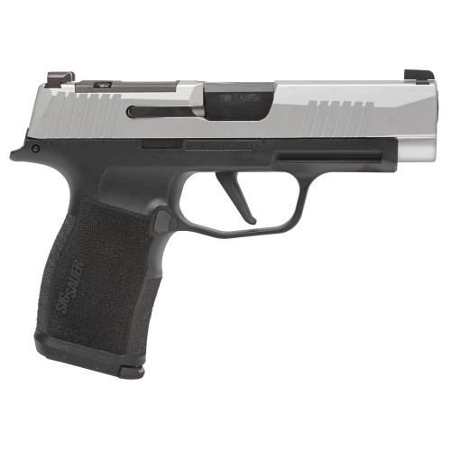Sig Sauer P365XL 9mm, 3.7″ Barrel, Silver Slide, Black Frame, Optic Ready, 12rd