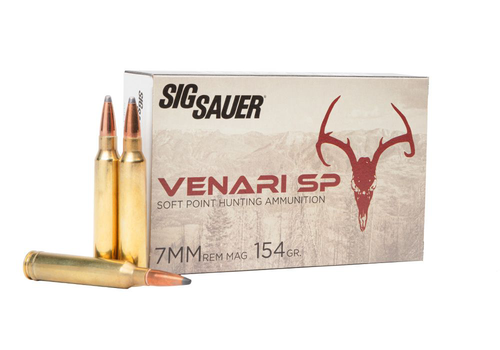 Sig Sauer Venari 7mm Remington Mag, 154gr, Soft Point, 20rd Box
