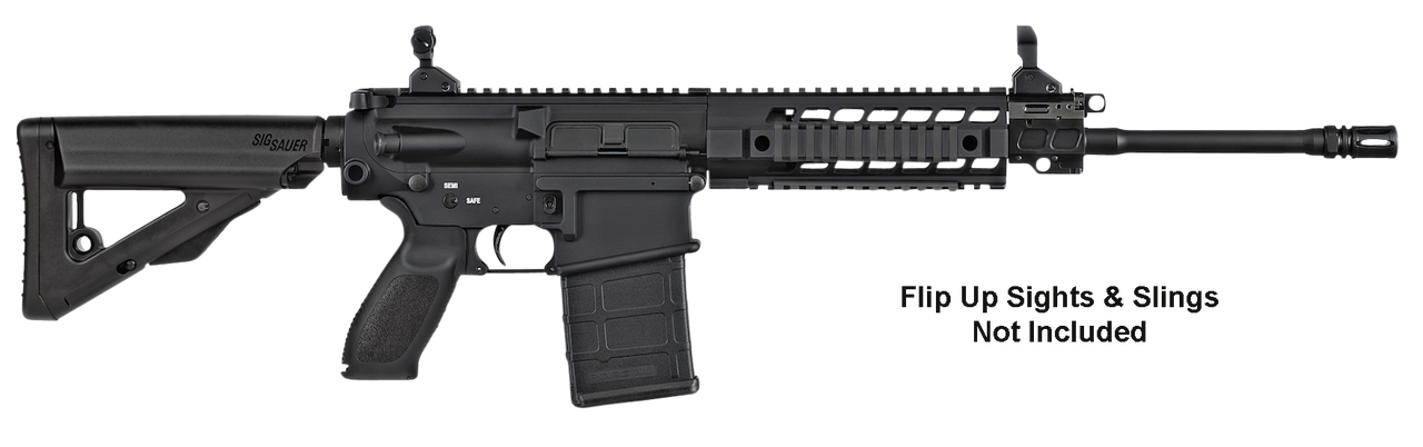 SIG SIG716 Patrol 7.62×51/308 16 Barrel Adjustable Iron Sights Non-Telescoping Stock 10rd – MA/NJ/NY Compliant
