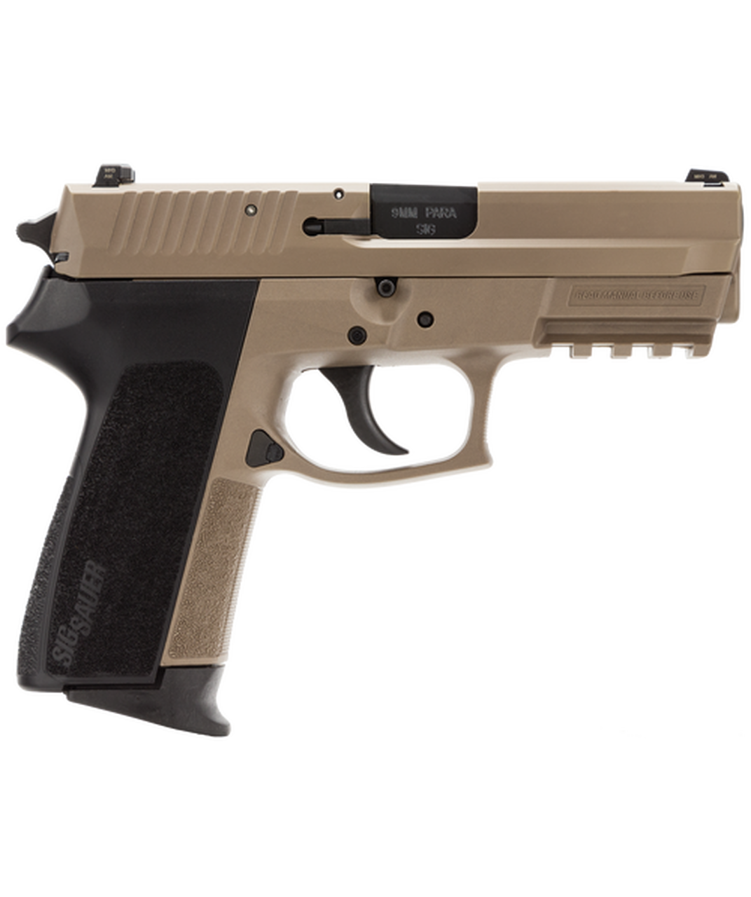 Sig SP2022 Full Size, 9mm, 3.9″, 15rd, SIGLITE NS, Flat Dark Earth