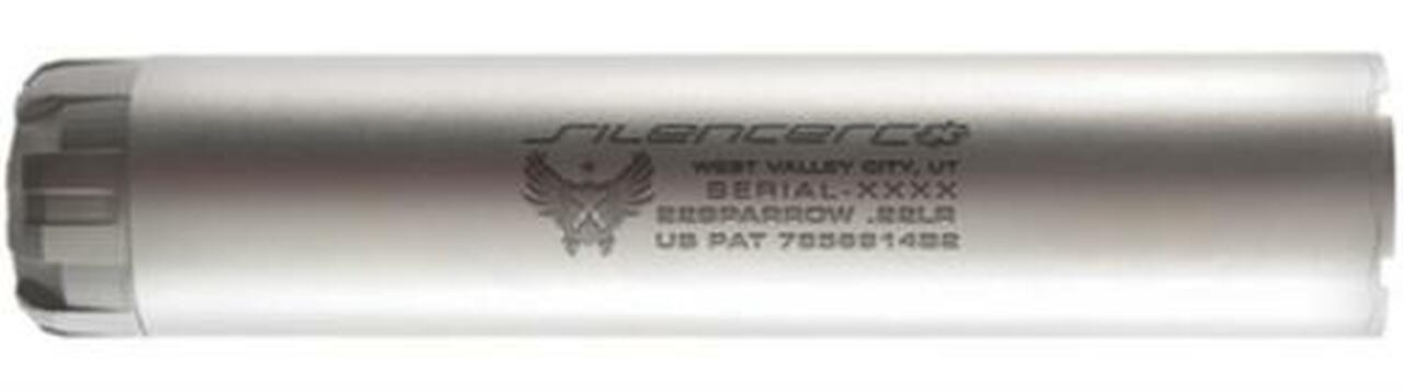 Silencerco 22LR Sparrow, Stainless Steel, 1/2×28 TPI