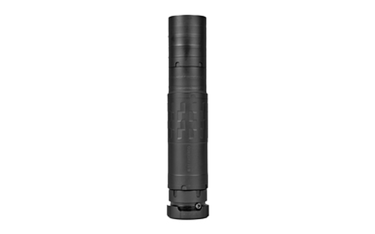 SilencerCo Omega 36M 5.56 NATO to .338 LM & 9mm, 5.1″-7.65″, Black