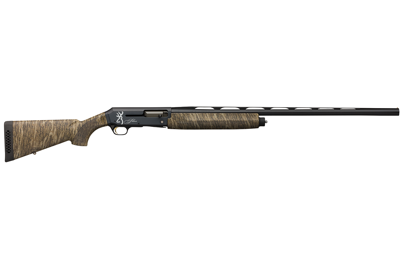 Silver Field 12 Gauge Semi-Automatic Shotgun with Mossy Oak Bottomland Camo Finish