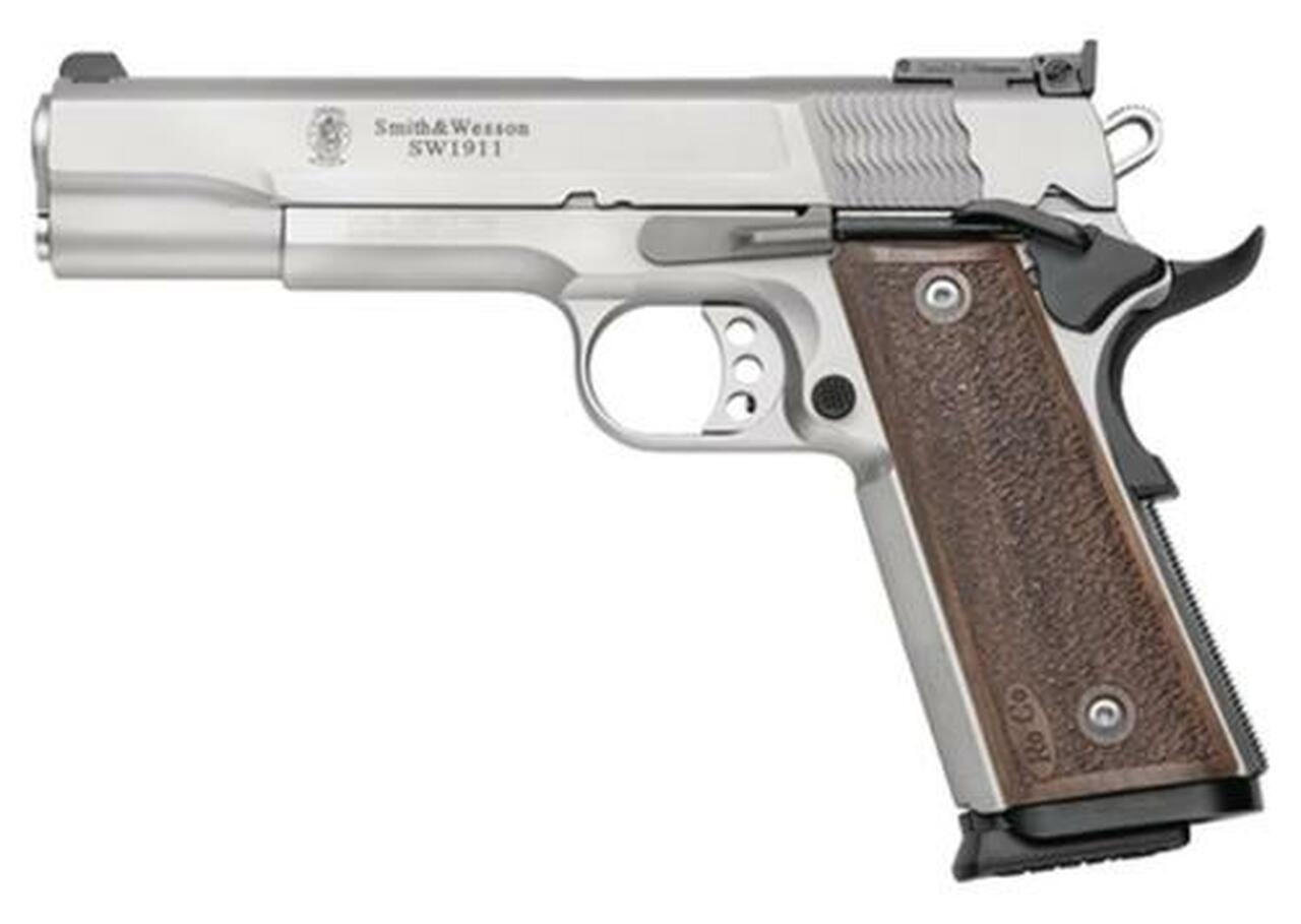 Smith & Wesson 1911 PRO 9MM 5″ Barrel Adjustable Sites SS Finish