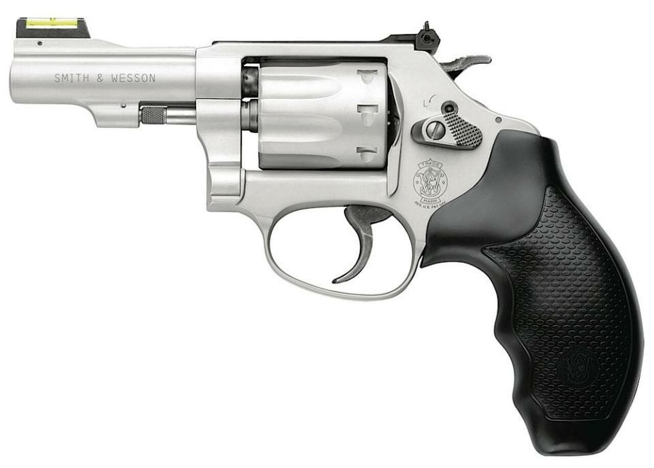 Smith & Wesson 317 Kit Gun 22LR 3″ 8rd Hivis Sight Synthetic Grip Stainless Finish