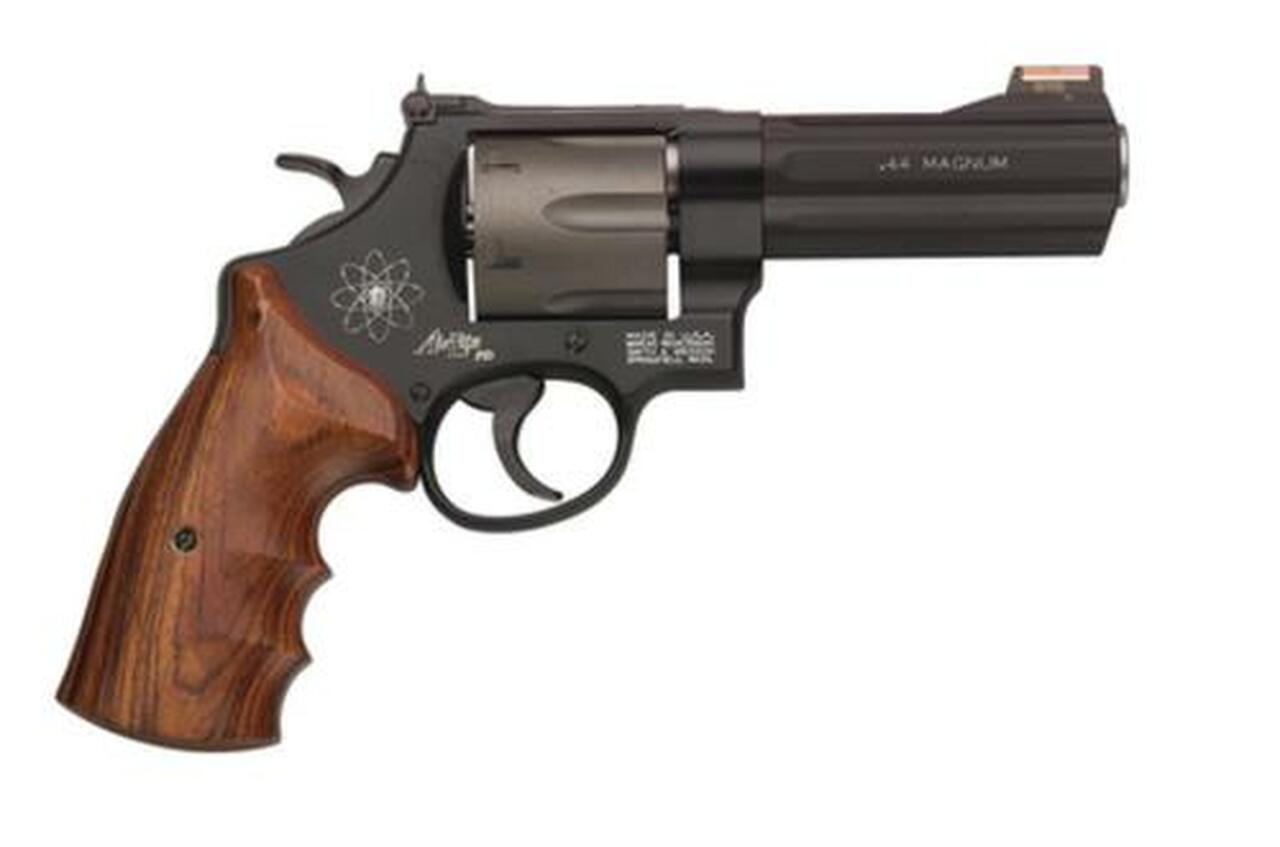 Smith & Wesson 329 Personal Defense 44 Mag 4″ 6rd Hiviz Sight Wood Grip Titanium
