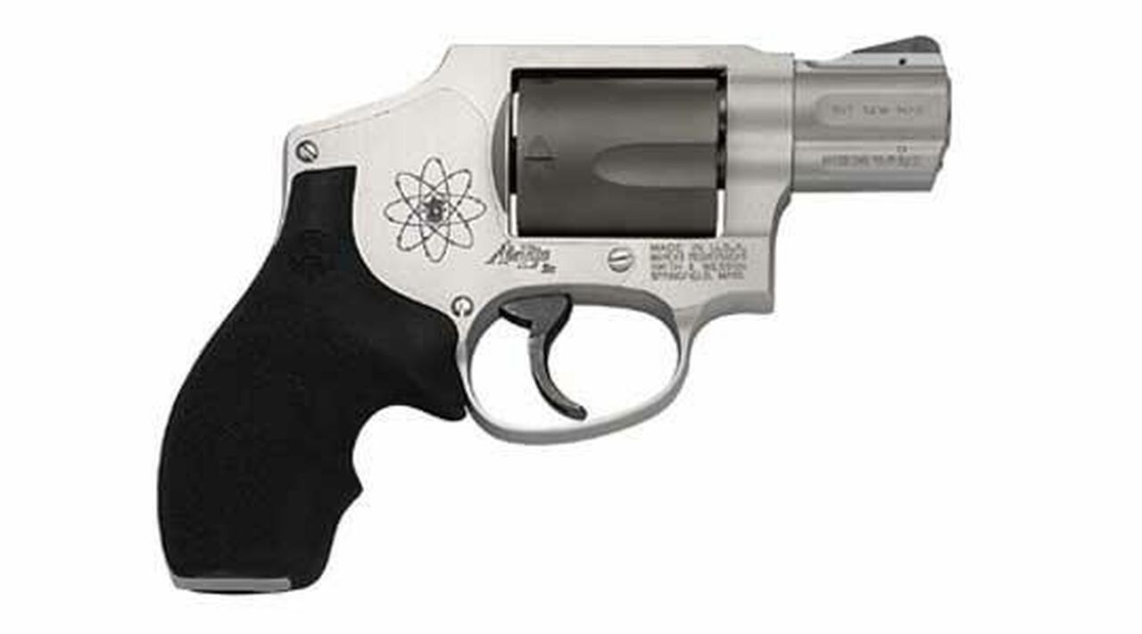 Smith & Wesson 340SCPD Airlite 357Mag, 1 7/8 Inch, Black/Gray, Fixed Sights, Rubber Grips, Scandium, 5rd