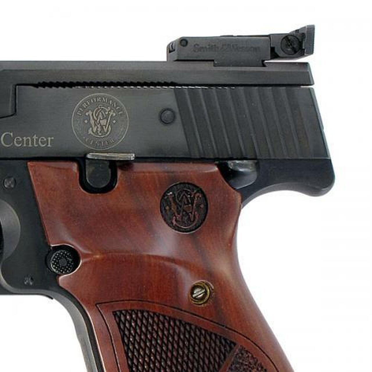 Smith & Wesson 41 22LR, Performance Center 5.5″, Wood Grips, Blued 10rd Mag