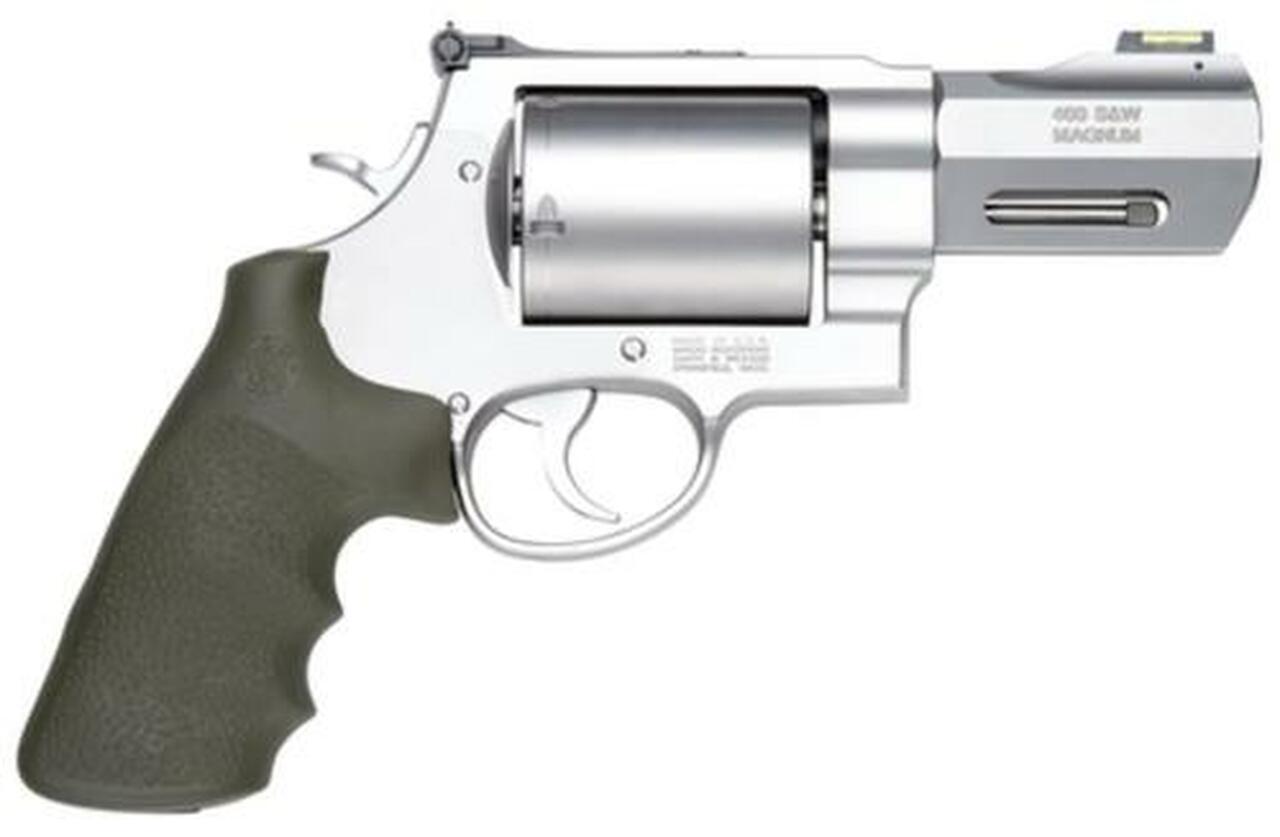 Smith & Wesson 460XVR Performance Center 460SW 3.5″ SS Barrel Glassbead Finish Unfluted Cylinder Synthetic Black Grips 5 Round