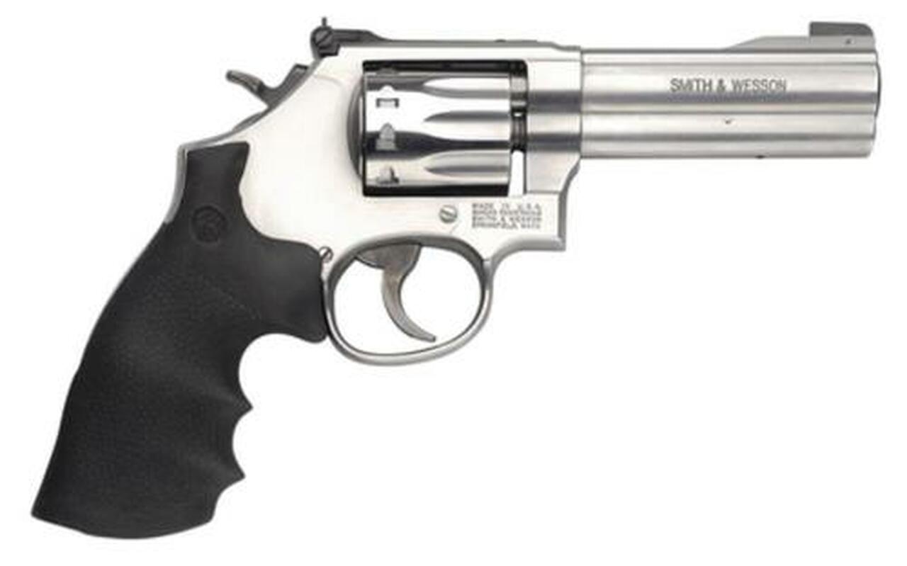 Smith & Wesson 617 K-22 Masterpiece 22LR 4″ Barrel Stainless Steel Houge Rubber Grip10rd