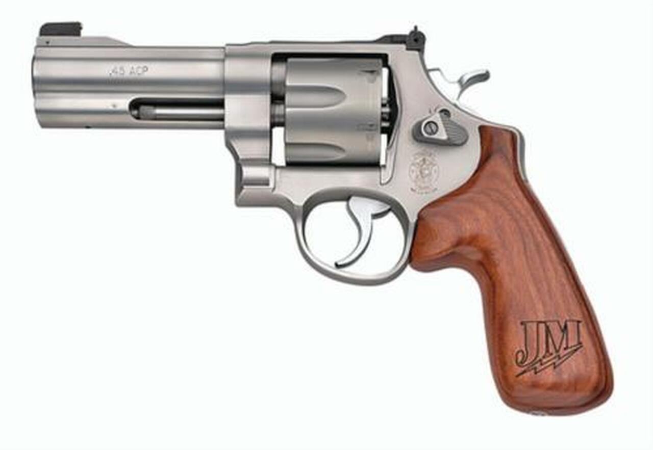 Smith & Wesson 625 Jerry Miculek Champion Series 45 ACP, 4″, Adjustable Sights, Stainless