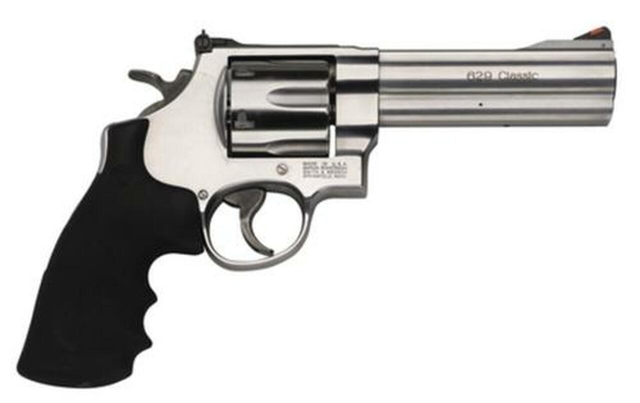 Smith & Wesson 629 Classic 44 Mag 5″ 6rd Rubber Grip Matte Stainless Finish