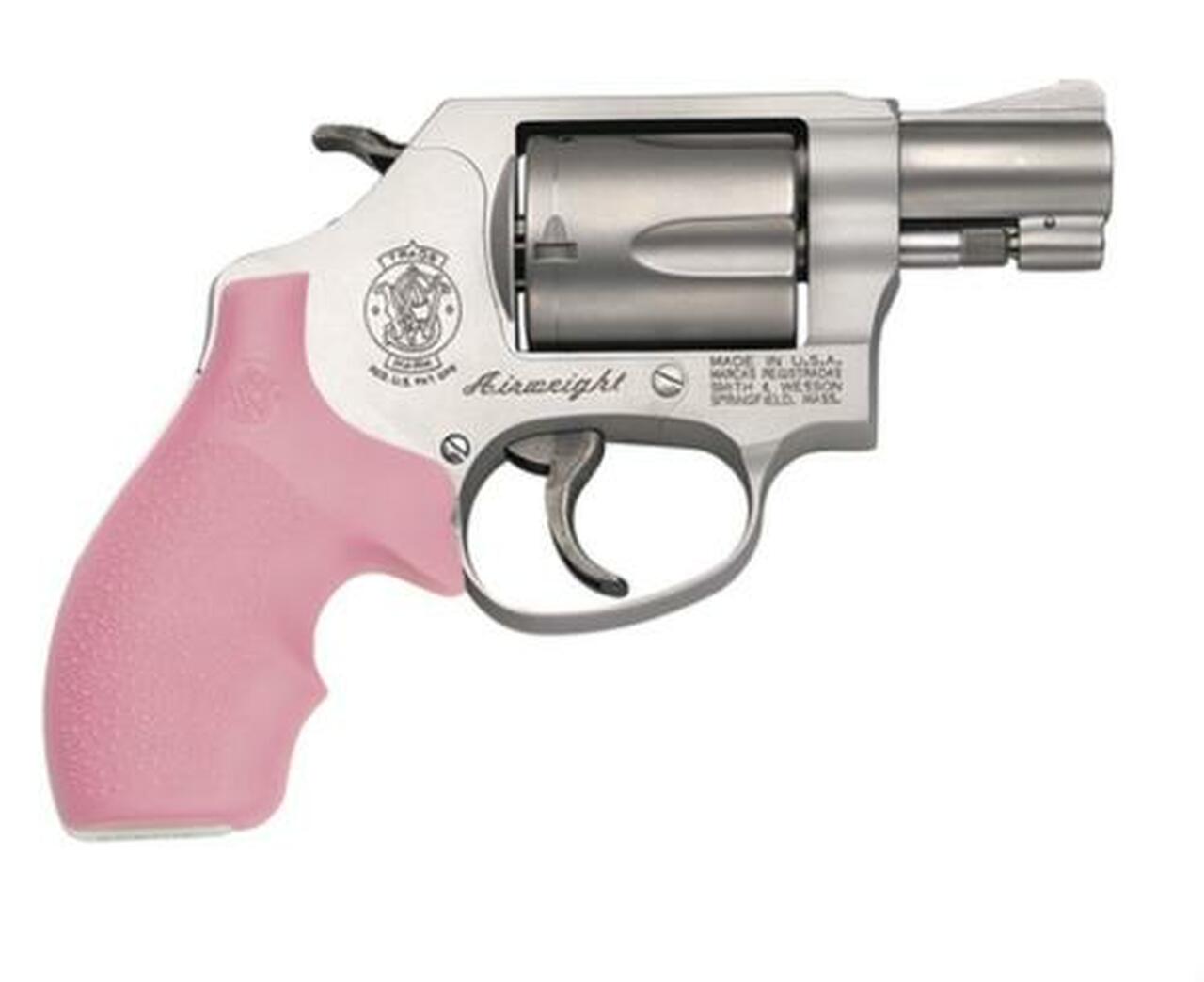 Smith & Wesson 637, 38 Special +P, 1 7/8″ Barrel/Pink Rubber Grips