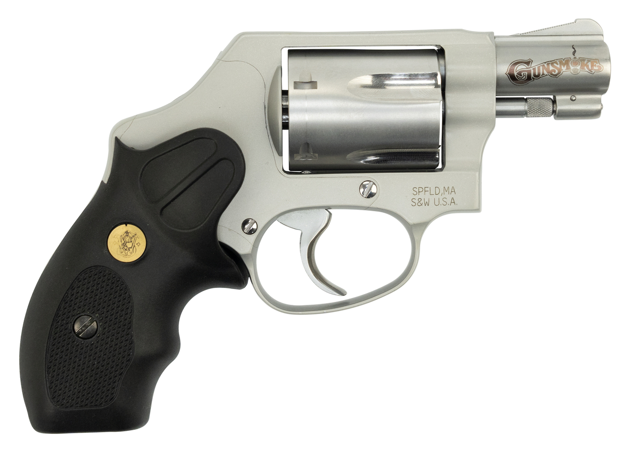Smith & Wesson 637 Used .38 Spl, Wyatt Deep Cover/Gunsmoke, 1.87″, SS, 5rd