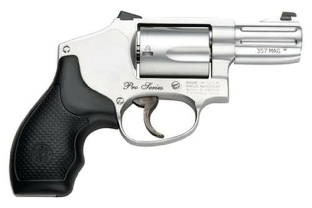 Smith & Wesson 640 Pro .357 Ma/38 Spec 2″ Barrel Satin SS Finish Night Sights Full Moon Clips 5 Round