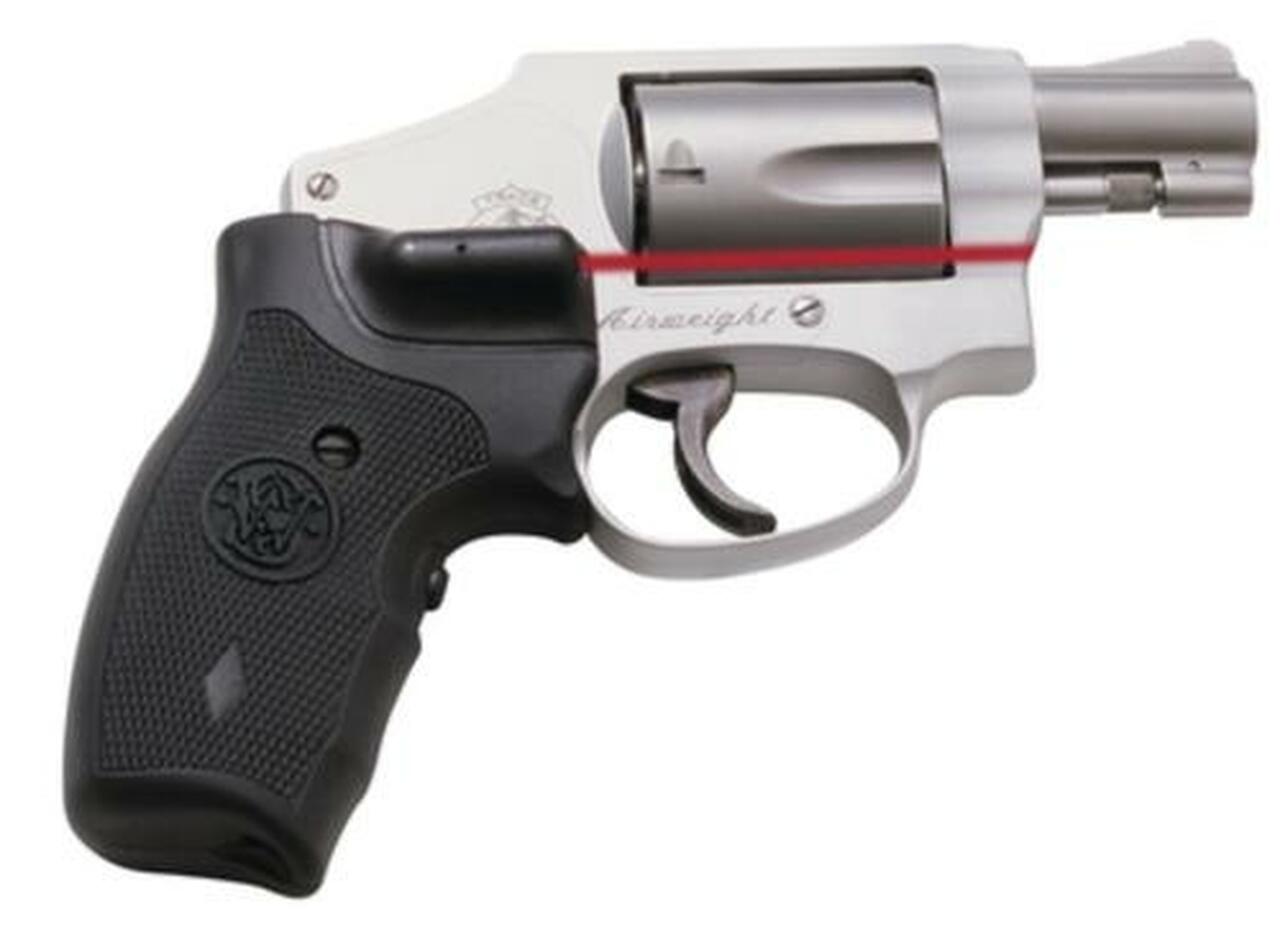 Smith & Wesson 642 Airweight .38+P, 1.875″ Stainless Barrel, No Internal Lock, Fixed Sight, Crimson Trace Grips, 5 Round