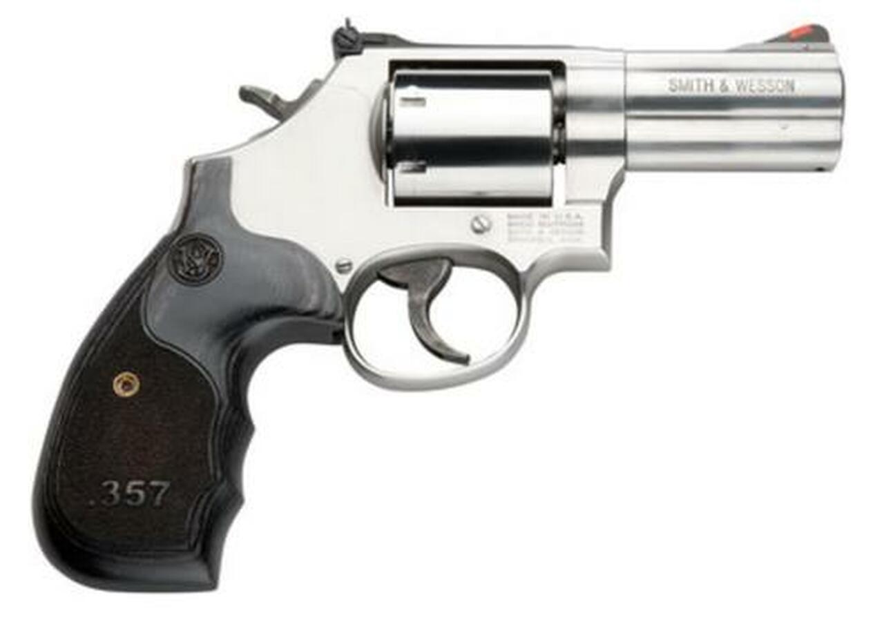 Smith & Wesson 686+, 357 Magnum, 3″, 7rd, Wood Grip