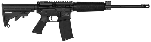 Smith & Wesson LE M&P15 Optic Ready 223 Remington/5.56 NATO 16″ 30rd,6-Position Black Stock Black Armornite