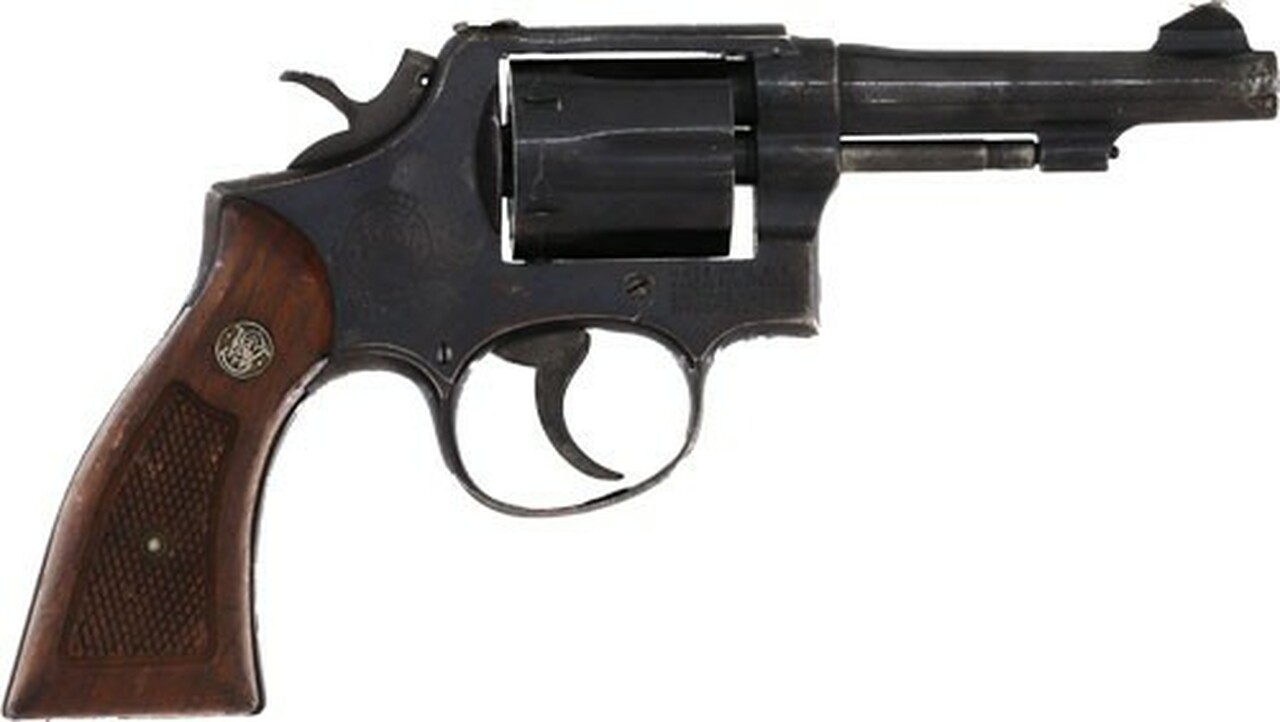 Smith & Wesson M10-5 .38 Spl 4″ Barrel, Used Police Surplus, Good Condition, Grips Vary